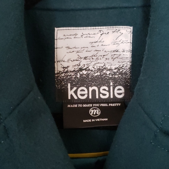 Kensie Teal/Green Coat - Picture 3 of 8
